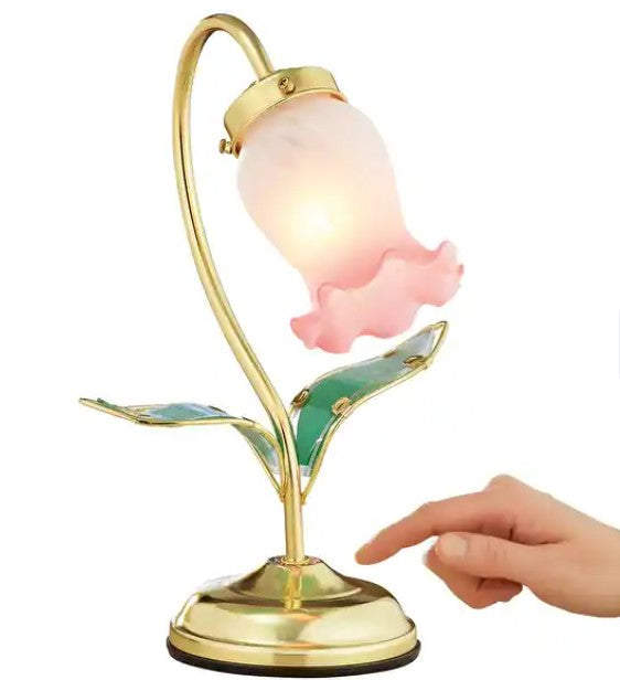 Decorative Flower Shaped Touch Lamp with 3 Brightness Settings