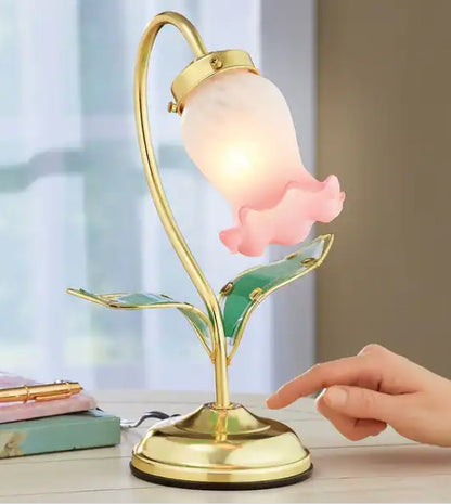 Decorative Flower Shaped Touch Lamp with 3 Brightness Settings